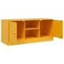 Mustard yellow steel TV cabinet 99x39x44 cm by vidaXL, TV Furniture - Ref: Foro24-841688, Price: 78,37 €, Discount: %