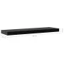 Floating wall shelves 2 units black 80x20x3.8 cm by vidaXL, Shelves and shelves - Ref: Foro24-288202, Price: 61,71 €, Discoun...