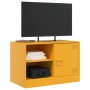 Senfgelber TV-Schrank aus Stahl, 67 x 39 x 44 cm von vidaXL, TV-Möbel - Ref: Foro24-841697, Preis: 61,87 €, Rabatt: %