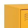 Mustard yellow steel TV cabinet 67x39x44 cm by vidaXL, TV Furniture - Ref: Foro24-841697, Price: 60,98 €, Discount: %