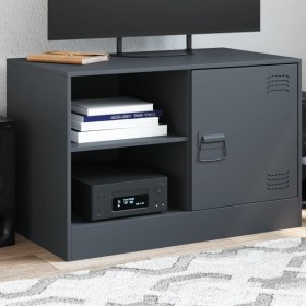 Anthracite gray steel TV cabinet 67x39x44 cm by vidaXL, TV Furniture - Ref: Foro24-841695, Price: 61,87 €, Discount: %