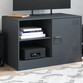Anthrazitgrauer TV-Schrank aus Stahl, 67 x 39 x 44 cm von vidaXL, TV-Möbel - Ref: Foro24-841695, Preis: 61,27 €, Rabatt: %