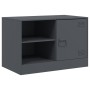 Anthrazitgrauer TV-Schrank aus Stahl, 67 x 39 x 44 cm von vidaXL, TV-Möbel - Ref: Foro24-841695, Preis: 61,87 €, Rabatt: %