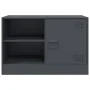 Anthracite gray steel TV cabinet 67x39x44 cm by vidaXL, TV Furniture - Ref: Foro24-841695, Price: 61,29 €, Discount: %