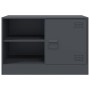 Anthrazitgrauer TV-Schrank aus Stahl, 67 x 39 x 44 cm von vidaXL, TV-Möbel - Ref: Foro24-841695, Preis: 61,87 €, Rabatt: %