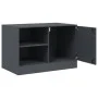 Mueble para TV de acero gris antracita 67x39x44 cm de vidaXL, Muebles TV - Ref: Foro24-841695, Precio: 61,27 €, Descuento: %