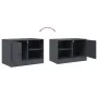 Anthracite gray steel TV cabinet 67x39x44 cm by vidaXL, TV Furniture - Ref: Foro24-841695, Price: 61,29 €, Discount: %