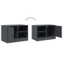 Anthrazitgrauer TV-Schrank aus Stahl, 67 x 39 x 44 cm von vidaXL, TV-Möbel - Ref: Foro24-841695, Preis: 61,87 €, Rabatt: %