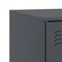 Anthracite gray steel TV cabinet 67x39x44 cm by vidaXL, TV Furniture - Ref: Foro24-841695, Price: 61,29 €, Discount: %