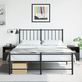 Nightstands 2 units black steel 34.5x39x44 cm by vidaXL, Nightstands - Ref: Foro24-841752, Price: 77,84 €, Discount: %