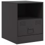 Mesitas de noche 2 unidades acero negro 34,5x39x44 cm de vidaXL, Mesitas de noche - Ref: Foro24-841752, Precio: 77,79 €, Desc...