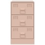 Mesitas de noche 2 unidades acero rosa 34,5x39x62 cm de vidaXL, Mesitas de noche - Ref: Foro24-841778, Precio: 141,16 €, Desc...