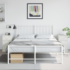 Mesitas de noche 2 unidades acero blanco 34,5x39x62 cm de vidaXL, Mesitas de noche - Ref: Foro24-841786, Precio: 141,22 €, De...