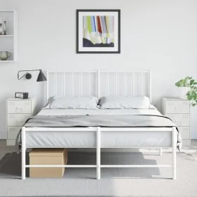 Nachttische 2 Einheiten aus weißem Stahl 34,5x39x62 cm von vidaXL, Nachttische - Ref: Foro24-841786, Preis: 139,84 €, Rabatt: %