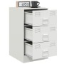 Nachttische 2 Einheiten aus weißem Stahl 34,5x39x62 cm von vidaXL, Nachttische - Ref: Foro24-841786, Preis: 141,22 €, Rabatt: %
