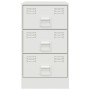 Mesitas de noche 2 unidades acero blanco 34,5x39x62 cm de vidaXL, Mesitas de noche - Ref: Foro24-841786, Precio: 141,16 €, De...