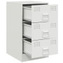 Nachttische 2 Einheiten aus weißem Stahl 34,5x39x62 cm von vidaXL, Nachttische - Ref: Foro24-841786, Preis: 141,22 €, Rabatt: %