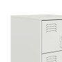 Nachttische 2 Einheiten aus weißem Stahl 34,5x39x62 cm von vidaXL, Nachttische - Ref: Foro24-841786, Preis: 141,22 €, Rabatt: %