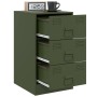 Nachttische 2 Einheiten olivgrüner Stahl 34,5x39x62 cm von vidaXL, Nachttische - Ref: Foro24-841784, Preis: 141,22 €, Rabatt: %