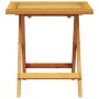 Lounger with cushion and solid acacia wood table by vidaXL, Loungers - Ref: Foro24-3206363, Price: 263,47 €, Discount: %