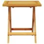 Tumbona con cojín y mesa madera maciza de acacia de vidaXL, Tumbonas - Ref: Foro24-3206363, Precio: 270,23 €, Descuento: %
