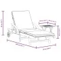 Liege mit Kissen und Tisch aus massivem Akazienholz von vidaXL, Liegen - Ref: Foro24-3206363, Preis: 270,23 €, Rabatt: %