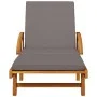 Loungers with table 2 units solid acacia wood by vidaXL, Loungers - Ref: Foro24-3206368, Price: 508,76 €, Discount: %