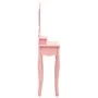 Schminktisch- und Hocker-Set aus rosa Paulownia-Holz, 50x59x136 cm. von vidaXL, Schlafzimmerkommoden - Ref: Foro24-289311, Pr...