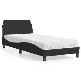 Bed with black velvet mattress 90x190 cm by vidaXL, Beds and slatted bases - Ref: Foro24-3208313, Price: 231,79 €, Discount: %