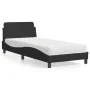 Cama con colchón terciopelo negro 90x190 cm de vidaXL, Camas y somieres - Ref: Foro24-3208313, Precio: 227,48 €, Descuento: %