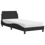 Cama con colchón terciopelo negro 90x190 cm de vidaXL, Camas y somieres - Ref: Foro24-3208313, Precio: 227,48 €, Descuento: %