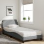 Bett mit hellgrauer Stoffmatratze 90x200 cm von vidaXL, Betten und Lattenroste - Ref: Foro24-3208324, Preis: 237,08 €, Rabatt: %