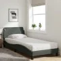 Bed with dark gray fabric mattress 90x190 cm by vidaXL, Beds and slatted bases - Ref: Foro24-3208305, Price: 229,03 €, Discou...
