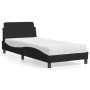 Cama con colchón tela negro 90x200 cm de vidaXL, Camas y somieres - Ref: Foro24-3208326, Precio: 255,54 €, Descuento: %