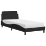 Bed with black fabric mattress 90x200 cm by vidaXL, Beds and slatted bases - Ref: Foro24-3208326, Price: 277,78 €, Discount: %