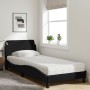 Cama con colchón tela negro 90x200 cm de vidaXL, Camas y somieres - Ref: Foro24-3208326, Precio: 255,54 €, Descuento: %