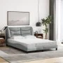 Bed with light gray fabric mattress 140x190 cm by vidaXL, Beds and slatted bases - Ref: Foro24-3208527, Price: 388,52 €, Disc...