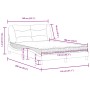 Bed with light gray fabric mattress 140x190 cm by vidaXL, Beds and slatted bases - Ref: Foro24-3208527, Price: 396,60 €, Disc...