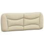 Bed with cream fabric mattress 120x200 cm by vidaXL, Beds and slatted bases - Ref: Foro24-3208525, Price: 379,72 €, Discount: %