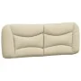 Bed with cream fabric mattress 120x200 cm by vidaXL, Beds and slatted bases - Ref: Foro24-3208525, Price: 387,55 €, Discount: %