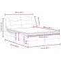 Bed with cream fabric mattress 120x200 cm by vidaXL, Beds and slatted bases - Ref: Foro24-3208525, Price: 387,55 €, Discount: %