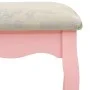 Juego de tocador y taburete madera paulownia rosa 50x59x136 cm by vidaXL, Bedroom Dressers - Ref: Foro24-289311, Price: 86,59...
