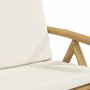 Klappbare Bistrostühle mit Kissen 4 Stück cremeweißer Bambus von vidaXL, Gartenstühle - Ref: Foro24-3208927, Preis: 415,37 €,...