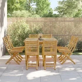 Folding garden chairs 8 units bamboo 43x54x88 cm by vidaXL, Garden chairs - Ref: Foro24-3278519, Price: 534,76 €, Discount: %