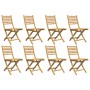 Klappbare Gartenstühle 8 Einheiten Bambus 43x54x88 cm von vidaXL, Gartenstühle - Ref: Foro24-3278519, Preis: 540,62 €, Rabatt: %