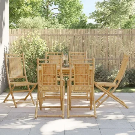 Klappbare Gartenstühle 6 Einheiten Bambus 46x66x99 cm von vidaXL, Gartenstühle - Ref: Foro24-3278512, Preis: 432,72 €, Rabatt: %