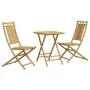3-piece bamboo garden table and chairs set by vidaXL, Garden sets - Ref: Foro24-3278525, Price: 201,14 €, Discount: %