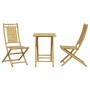 3-piece bamboo garden table and chairs set by vidaXL, Garden sets - Ref: Foro24-3278525, Price: 197,87 €, Discount: %