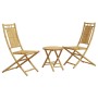 3-piece bamboo garden table and chairs set by vidaXL, Garden sets - Ref: Foro24-3278531, Price: 178,68 €, Discount: %