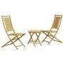 Juego de mesa y sillas de jardín 3 piezas bambú de vidaXL, Conjuntos de jardín - Ref: Foro24-3278531, Precio: 189,17 €, Descu...